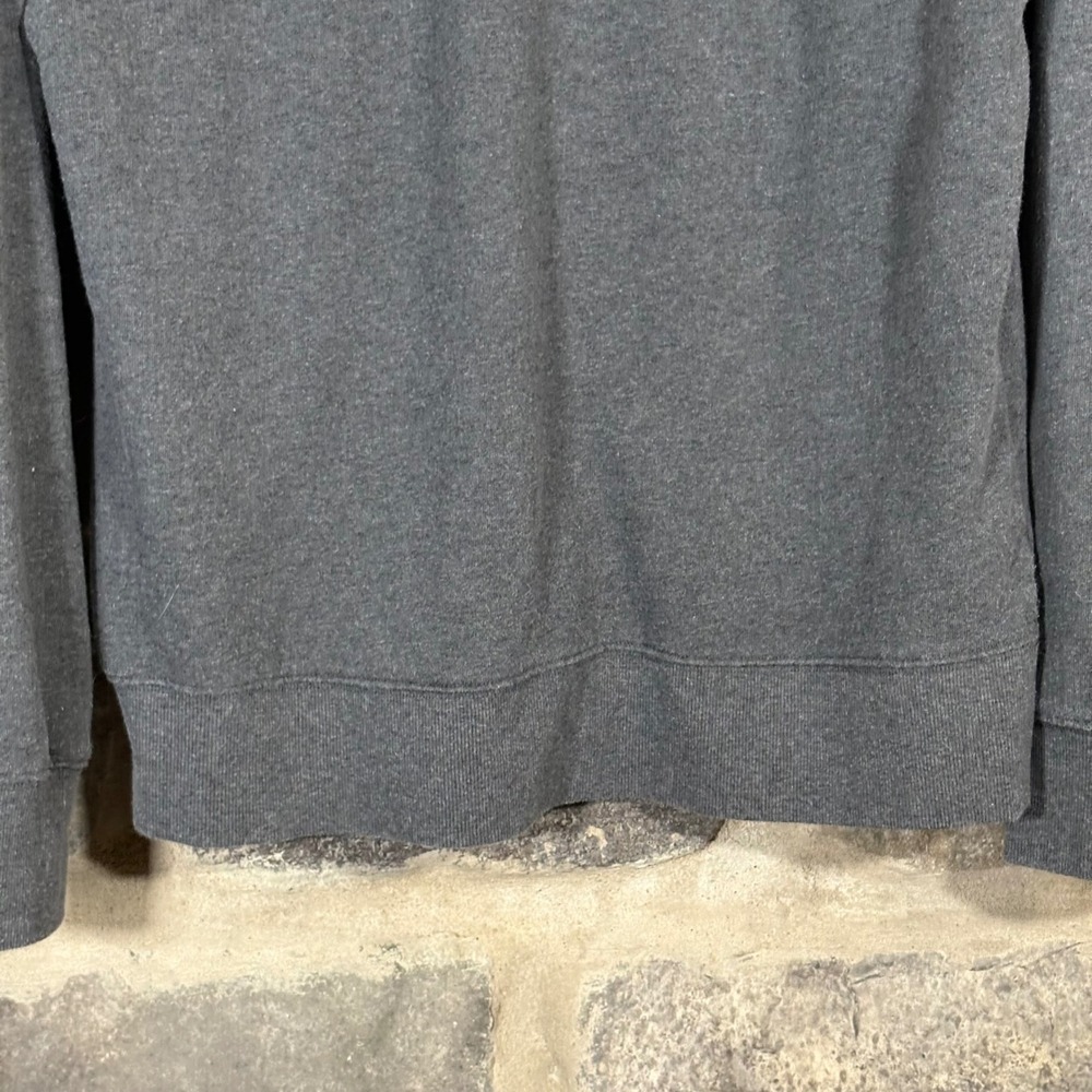 Reebok Gray Logo Sweatshirt Crew Neck Long Sleeve Athleisure Men's Size Large - Picture 7 of 13